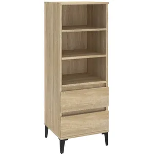 vidaXL Buffet haut Chêne sonoma 40x36x110 cm Bois d'ingénierie
