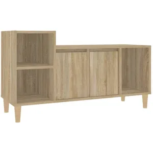 vidaXL Meuble TV Chêne sonoma 100x35x55 cm Bois d'ingénierie pas cher