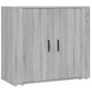 vidaXL Buffet Sonoma gris 80x33x70 cm Bois d'ingénierie pas cher