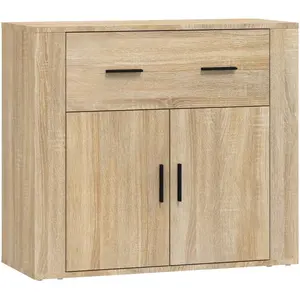 Comparateur de prix : vidaXL Buffet Chêne sonoma 80x33x70 cm Bois d'ingénierie