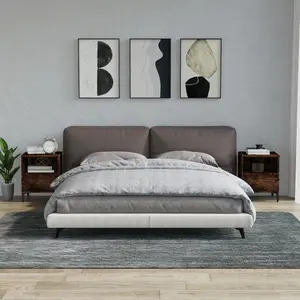 Comparateur de prix : vidaXL Tables de chevet 2 pcs Chêne fumé 40x35x50 cm