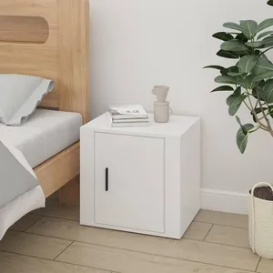 Comparateur de prix : vidaXL Table de chevet Blanc brillant 50x39x47 cm