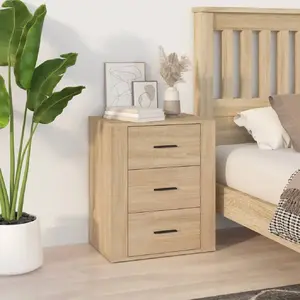 vidaXL Table de chevet Chêne sonoma 50x36x60 cm Bois d'ingénierie pas cher