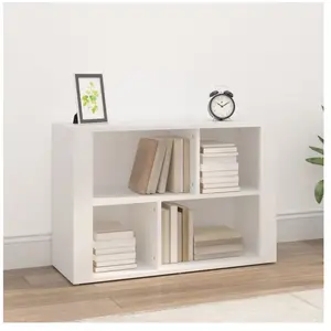 vidaXL Buffet Blanc 80x30x54 cm Bois d'ingénierie pas cher