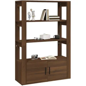 vidaXL Buffet Chêne marron 80x30x119,5 cm Bois d'ingénierie pas cher