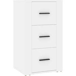 vidaXL Buffet Blanc 40x33x70 cm Bois d'ingénierie pas cher