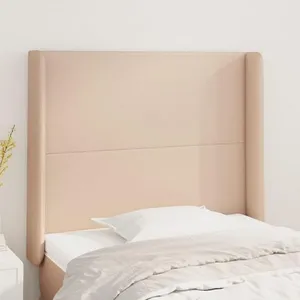 vidaXL Tête de lit avec oreilles Cappuccino 103x16x118/128 cm pas cher