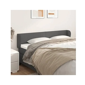 vidaXL Tête de lit avec oreilles Gris 163x23x78/88 cm Similicuir pas cher