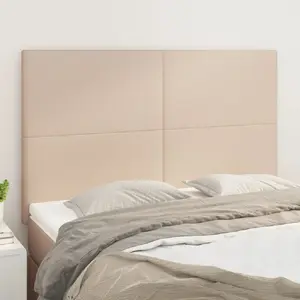 vidaXL Têtes de lit 4 pcs Cappuccino 72x5x78/88 cm Similicuir pas cher