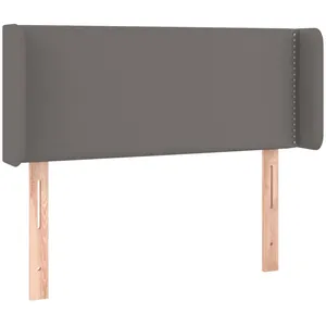 vidaXL Tête de lit avec oreilles Gris 103x16x78/88 cm Similicuir pas cher