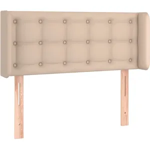 vidaXL Tête de lit avec oreilles Cappuccino 83x16x78/88 cm Similicuir