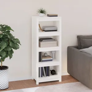 vidaXL Cadre de lit Blanc Bois massif 160x200 cm pas cher