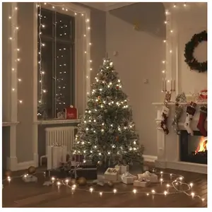 Comparateur de prix : vidaXL Guirlande LED avec 150 LED Blanc chaud 15 m PVC