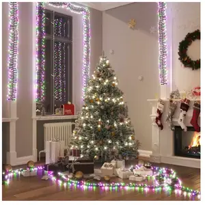 Comparateur de prix : vidaXL Guirlande à LED groupées 3000 LED Multicolore pastel 23 m PVC