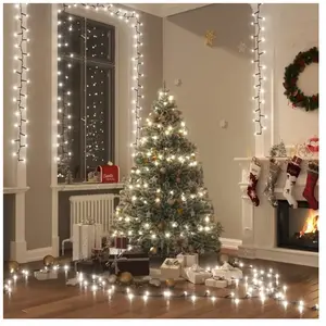 Comparateur de prix : vidaXL Guirlande à LED compacte avec 400 LED Blanc froid 13 m PVC