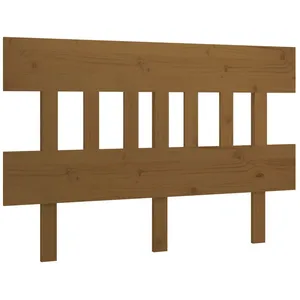 Comparateur de prix : vidaXL Tête de lit Marron miel 123,5x3x81 cm Bois massif de pin