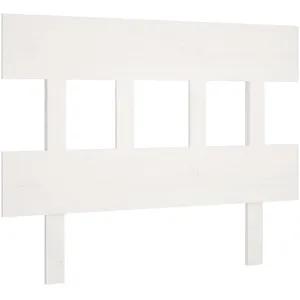 vidaXL Tête de lit Blanc 103,5x3x81 cm Bois massif de pin pas cher