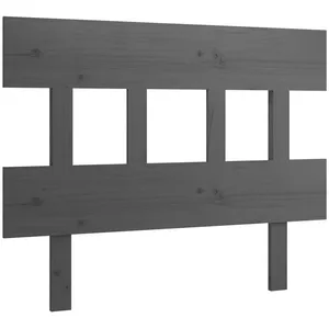 vidaXL Tête de lit Gris 103,5x3x81 cm Bois massif de pin pas cher