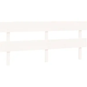 vidaXL Tête de lit Blanc 204x3x81 cm Bois massif de pin