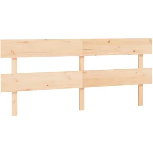 vidaXL Tête de lit 204x3x81 cm Bois massif de pin pas cher