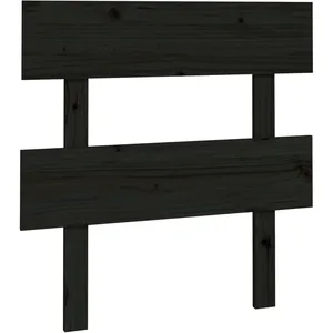 Comparateur de prix : vidaXL Tête de lit Noir 103,5x3x81 cm Bois massif de pin