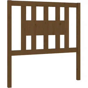 vidaXL Tête de lit Marron miel 106x4x100 cm Bois massif de pin pas cher