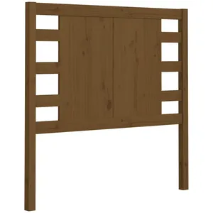 vidaXL Tête de lit Marron miel 96x4x100 cm Bois massif de pin