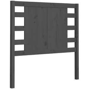 vidaXL Tête de lit Gris 106x4x100 cm Bois massif de pin pas cher