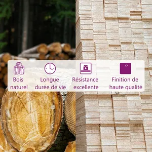 vidaXL Tête de lit Gris 81x4x100 cm Bois massif de pin pas cher