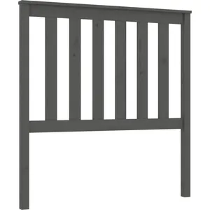 Comparateur de prix : vidaXL Tête de lit Gris 96x6x101 cm Bois massif de pin