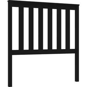 Comparateur de prix : vidaXL Tête de lit Noir 96x6x101 cm Bois massif de pin