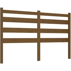 vidaXL Tête de lit Marron miel 206x4x100 cm Bois massif de pin