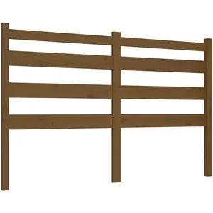 vidaXL Tête de lit Marron miel 186x4x100 cm Bois massif de pin pas cher
