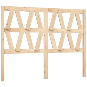 vidaXL Tête de lit 126x4x100 cm Bois massif de pin pas cher