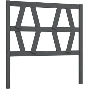 vidaXL Tête de lit Gris 96x4x100 cm Bois massif de pin
