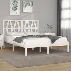 vidaXL Tête de lit Gris 165,5x4x100 cm Bois massif de pin pas cher