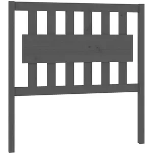 vidaXL Tête de lit Gris 95,5x4x100 cm Bois massif de pin pas cher