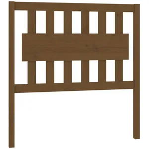 vidaXL Tête de lit Marron miel 95,5x4x100 cm Bois massif de pin pas cher