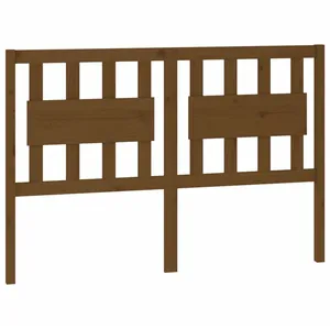 vidaXL Tête de lit Marron miel 145,5x4x100 cm Bois massif de pin pas cher