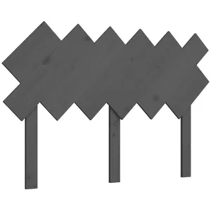 Comparateur de prix : vidaXL Tête de lit Gris 122,5x3x80,5 cm Bois massif de pin