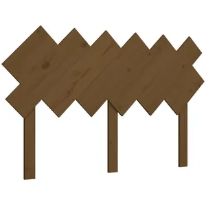 vidaXL Tête de lit Marron miel 132x3x81 cm Bois massif de pin