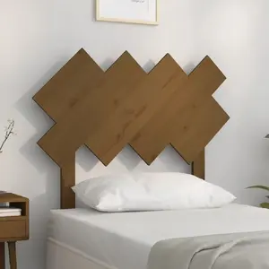 Comparateur de prix : vidaXL Tête de lit Marron miel 92x3x81 cm Bois massif de pin