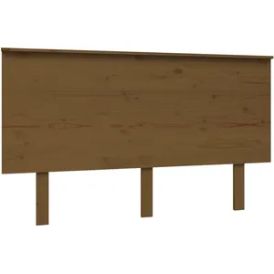 vidaXL Tête de lit Marron miel 139x6x82,5 cm Bois massif de pin pas cher