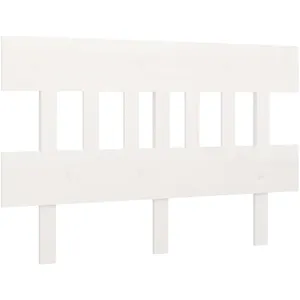 vidaXL Tête de lit Blanc 163,5x3x81 cm Bois massif de pin pas cher