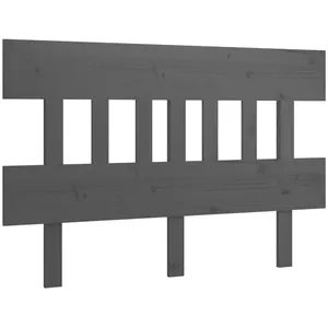 vidaXL Tête de lit Gris 183,5x3x81 cm Bois massif de pin pas cher