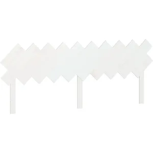 vidaXL Tête de lit Blanc 196x3x80,5 cm Bois massif de pin pas cher