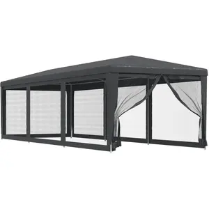 Comparateur de prix : vidaXL Tente de fête avec 8 parois latérales en maille Anthracite 3x9m