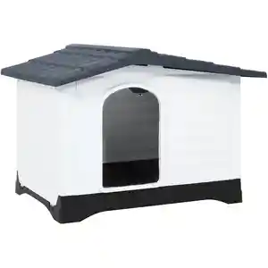 Comparateur de prix : vidaXL Niche pour chien Gris 90,5x68x66 cm Polypropylène