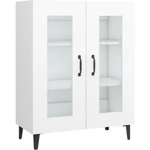 vidaXL Buffet blanc 69,5x34x90 cm bois d'ingénierie pas cher