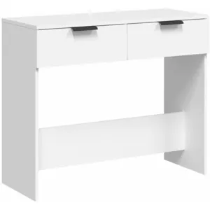 Comparateur de prix : vidaXL Table console Blanc 90x36x75 cm Bois d'ingénierie